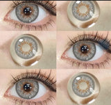 Eye contact lense eye care lense party wear lense in light grey
