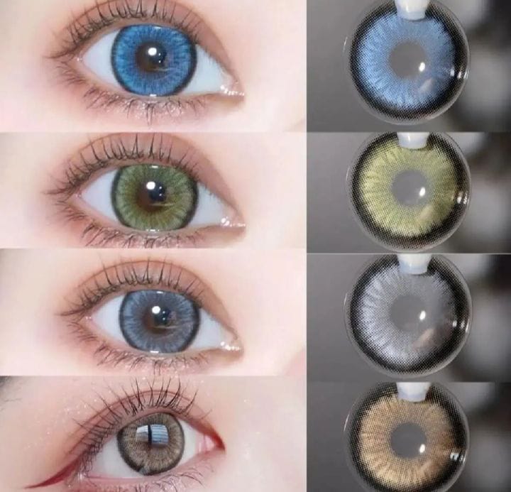 Eyes Color Lenses With Case *** Eye lenses for Girls & Boys *** Give a colored look to your eyes *** Soft Lens *** Party wear and casual range available *** (Water Kit & Box)
