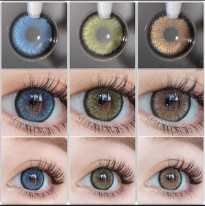 Eyes Color Lenses With Case *** Eye lenses for Girls & Boys *** Give a colored look to your eyes *** Soft Lens *** Party wear and casual range available *** (Water Kit & Box)