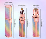 Glitter Eyebrow Trimmer, 2 In 1 Electric Eyebrow Trimmer, Makeup Painless Eyebrow Epilator, Body Shaver Razor, Portable Facial Body Hair Remover